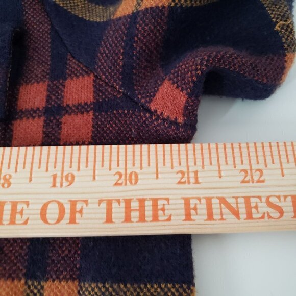 Joie Plaid Knit Shacket Full Zip Multicolor Sweater Jacket Womens Sz XL - Picture 9 of 10